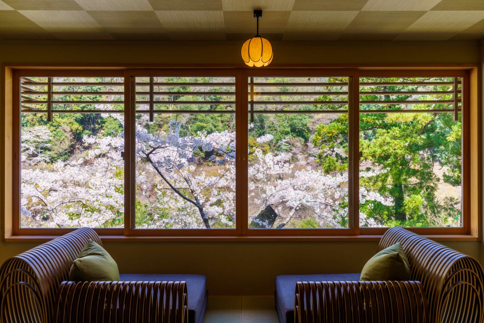 Yamanoha tatami maisonette at Hoshinoya Kyoto