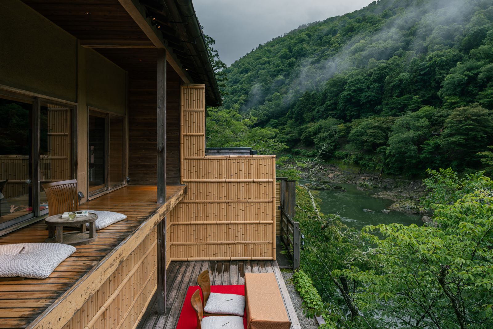 Terrace at Hoshinoya Kyoto