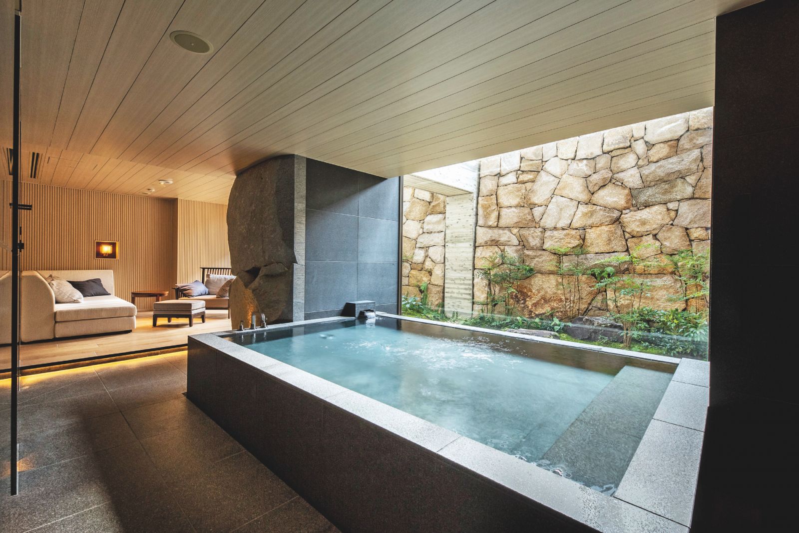 Private onsen at Hotel The Mitsui Kyoto