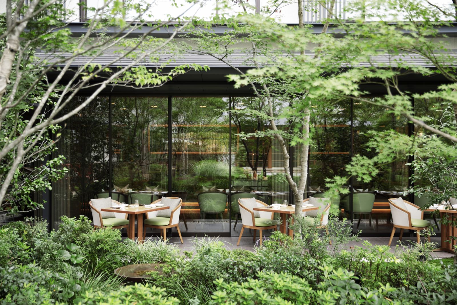 Forni terrace dining area at Hotel The Mitsui Kyoto