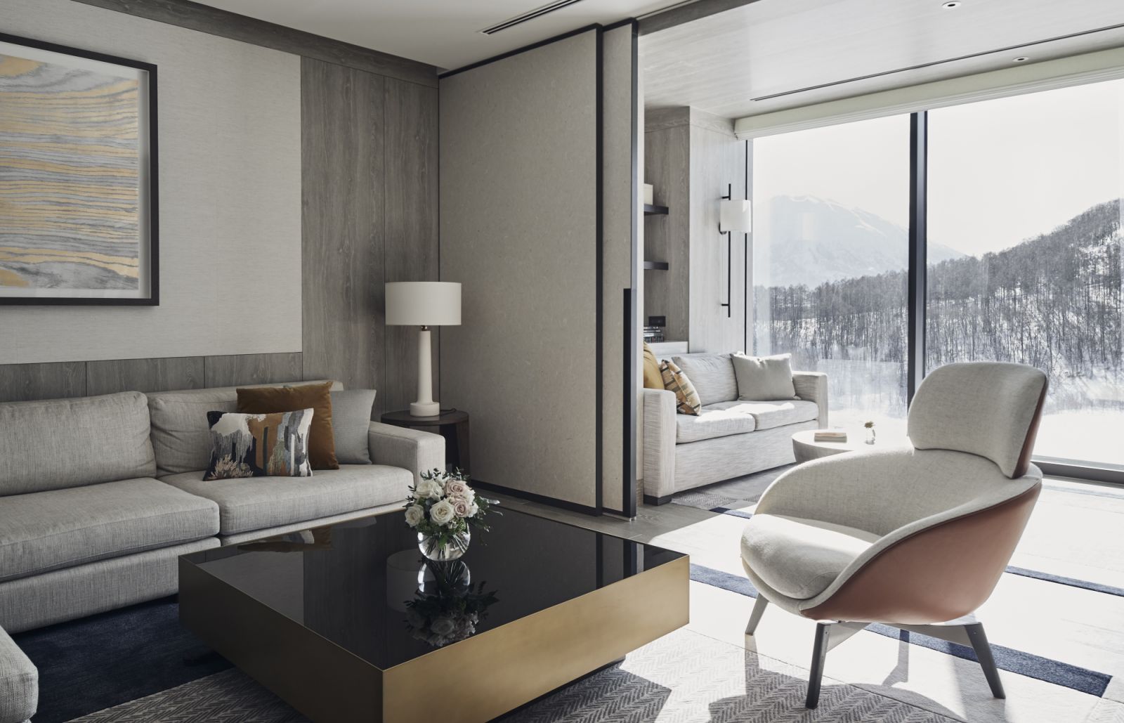 Signature suite with onsen living room at Park Hyatt Niseko Hanazono