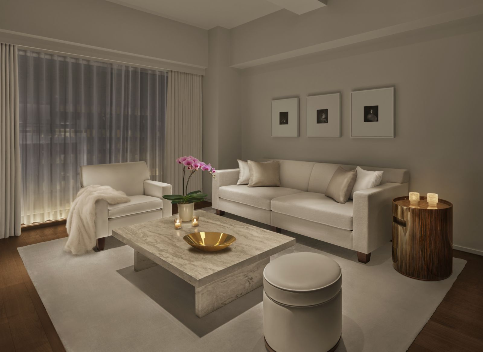 Premier suite living room at The Tokyo Edition Ginza