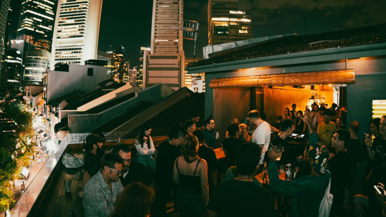 Higher Ground is a rooftop bar and restaurant that puts forth creative dishes to match its seductive interiors (Photo: Higher Ground) Cocktail Rooftop Bars Singapore