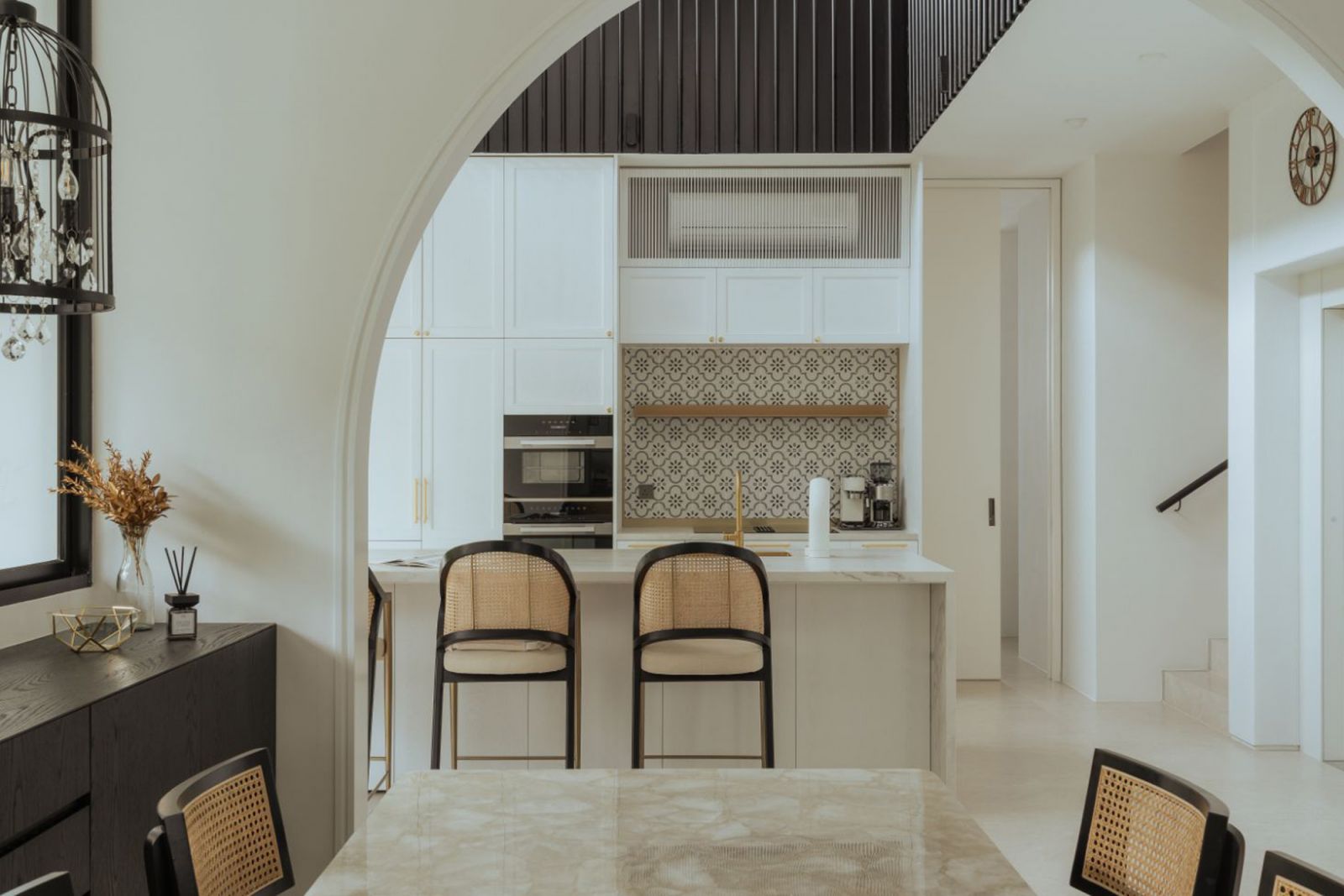 The tranquil kitchen