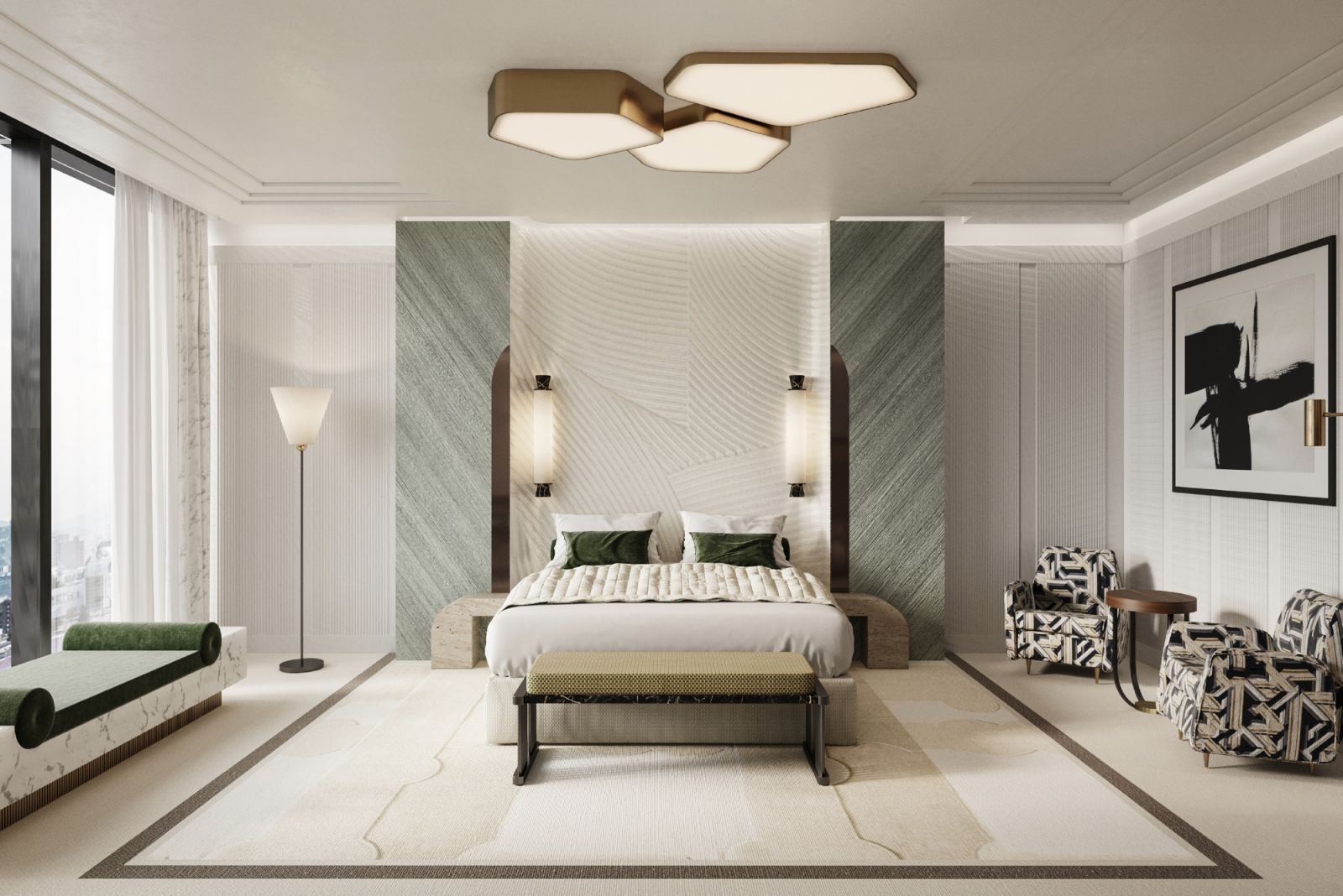 Grand Masters Suite bedroom at Josun Palace