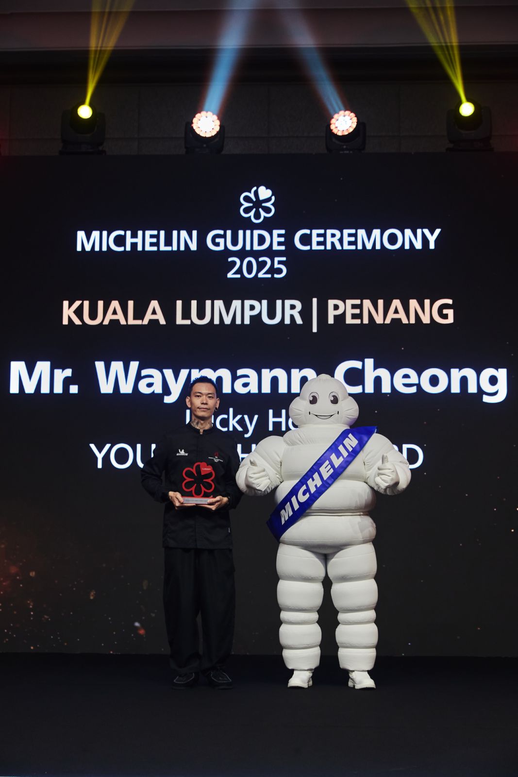 Waymann Cheong, the recipient of the Young Chef Award (Photo: Michelin)