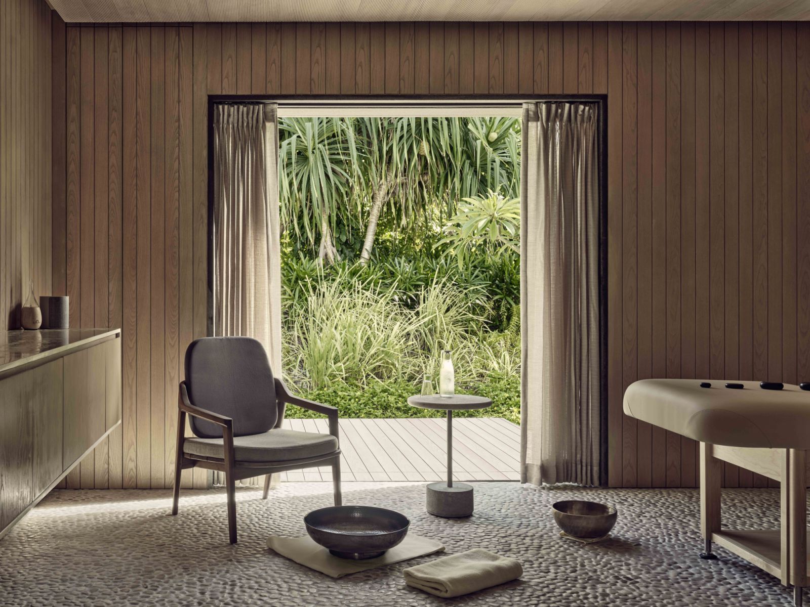 Spa treatment room at Patina Maldives