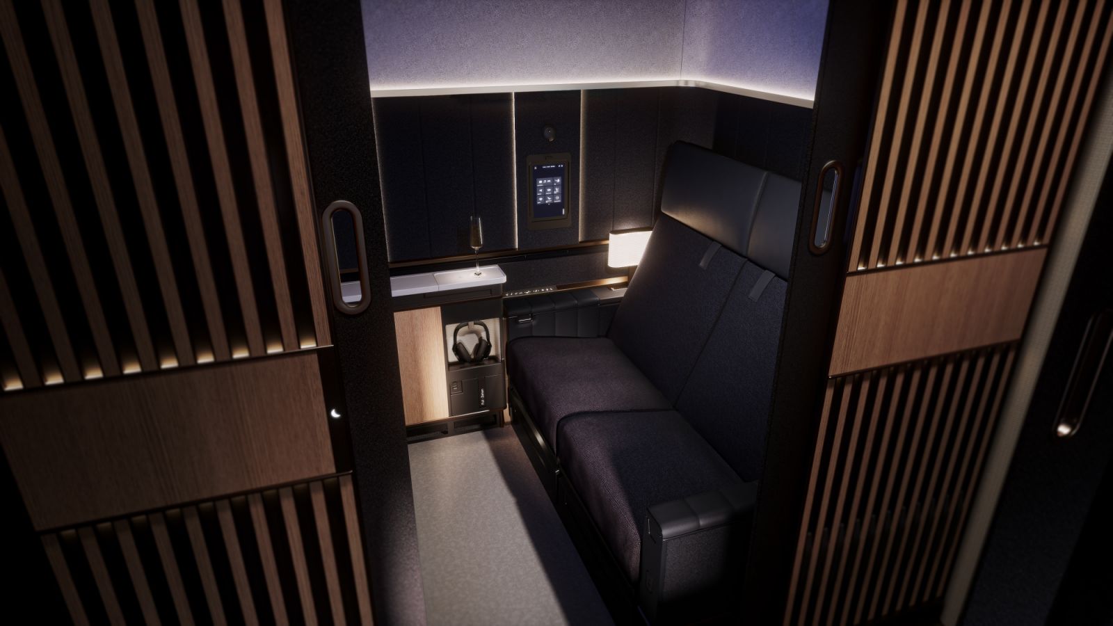 โฉมใหม่ห้องสวีทระดับเฟิร์สคลาส "Allegris" ของสายการบิน Lufthansa (ภาพ: Lufthansa)