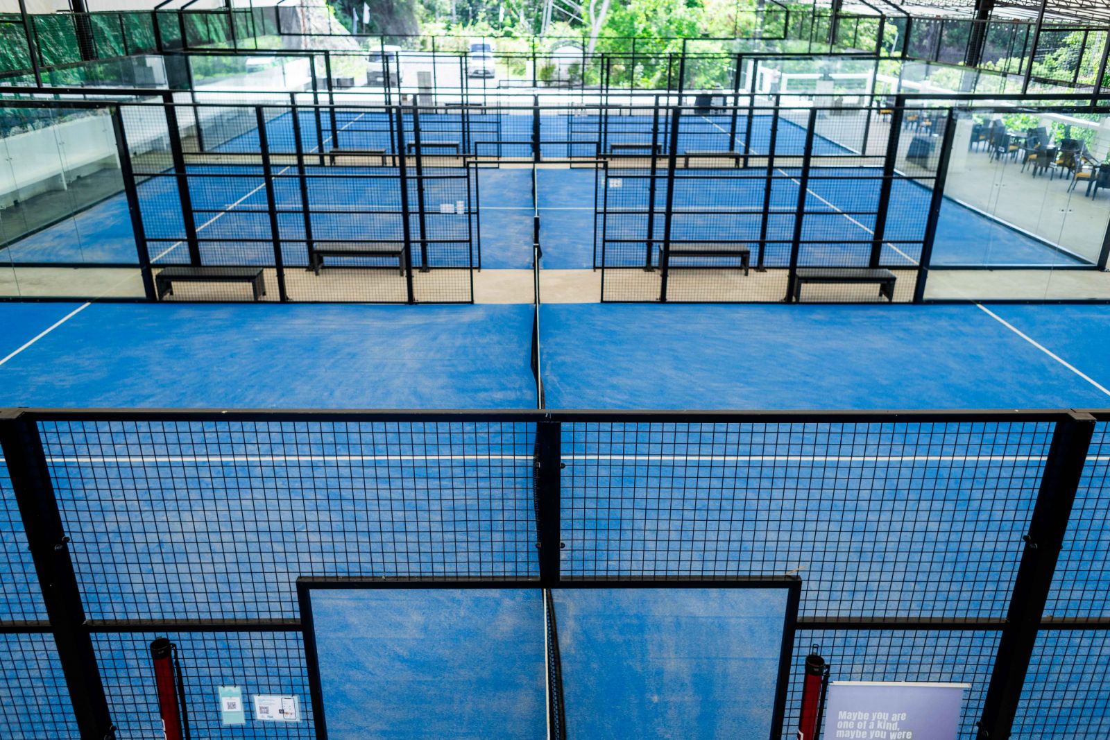 The compact space of a padel court fosters closer player interaction and faster-paced gameplay, which makes it ideal for social and doubles play (Photo: Steph Naval)
