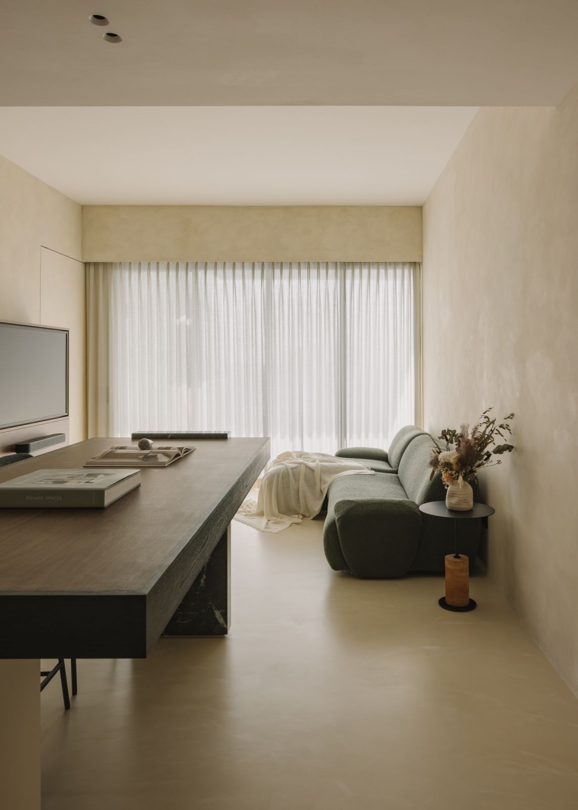 The bright yet intimate living room