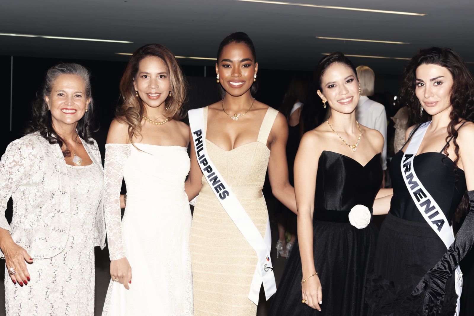 Patricia Brugger, Mia Arcenas-Branellec, Chelsea Manalo - Ms. Philippines, Marion Branellec-De Guzman, Emma Felice - Ms. Armenia