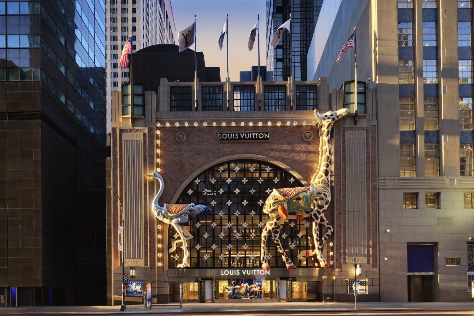 コレクション Louis Vuitton | THE FIFTH COLLECTION Louis Vuitton Fifth Avenue NYC: OMA installation at 57th Street