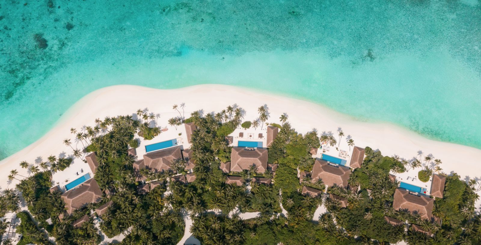 Aerial view of Velaa Private Island