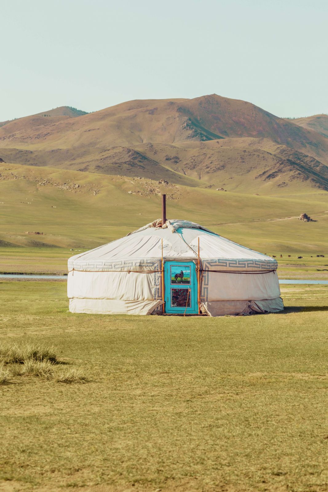 Ger exterior at Genghis Khan Retreat