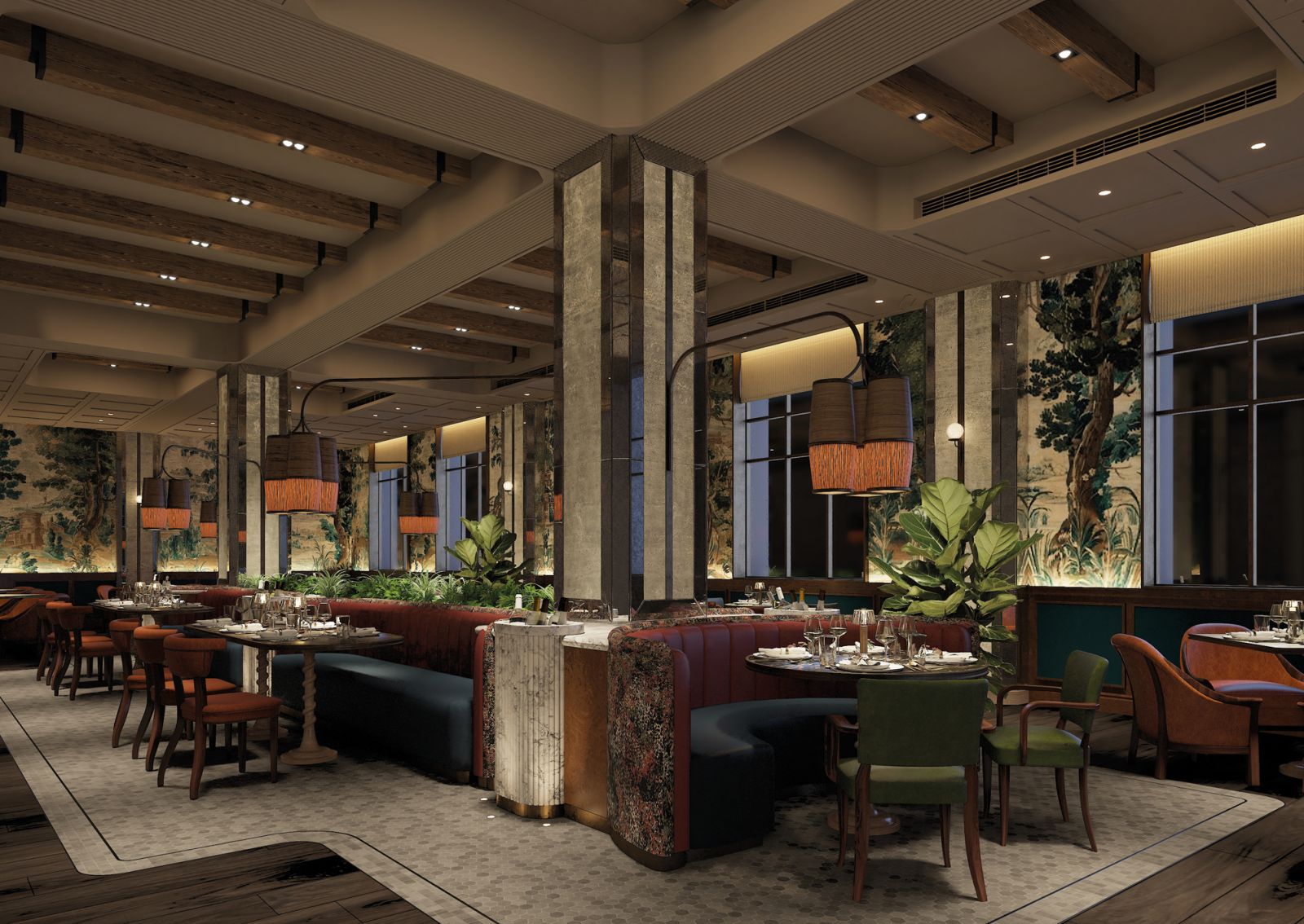 The dining area of Club Batard, where members can enjoy wine from its cellar without restaurant mark-up prices