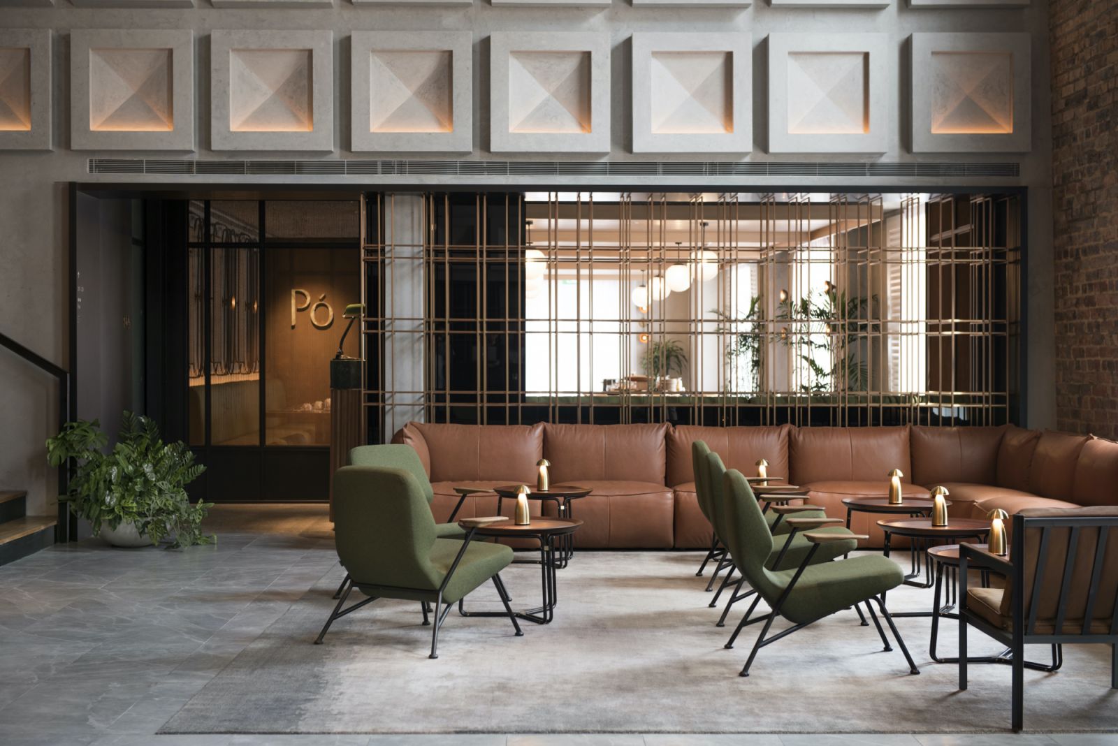 Po entrance at lobby at The Warehouse Hotel