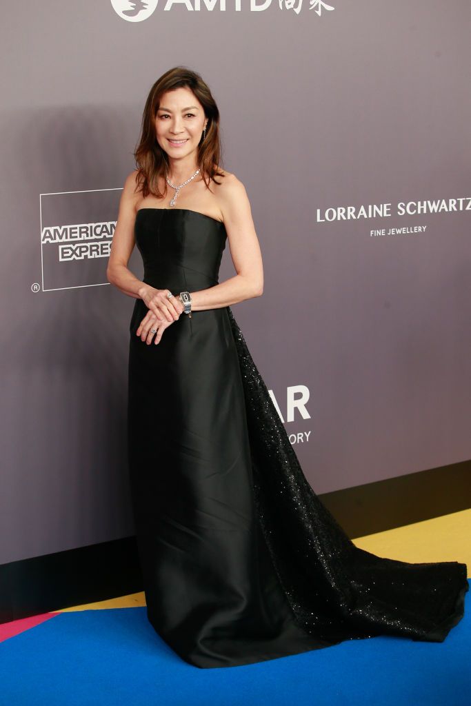 HONG KONG, HONG KONG - MARCH 26: Actress Michelle Yeoh attends the amfAR Hong Kong Gala 2018 at Shaw Studios on March 26, 2018 in Hong Kong, Hong Kong. (Photo by Visual China Group via Getty Images/Visual China Group via Getty Images)