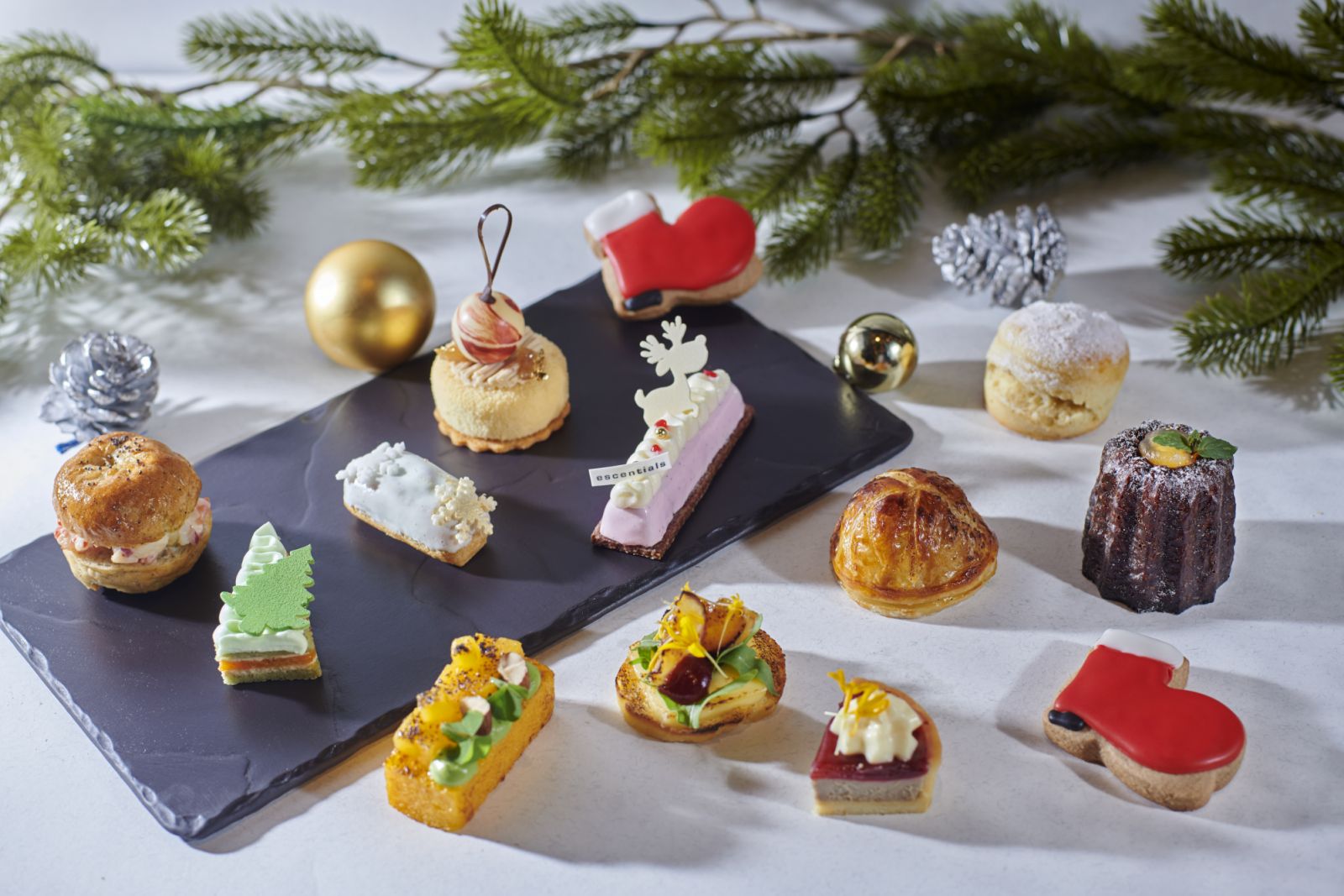 Treats from The Librari’s holiday-themed afternoon tea