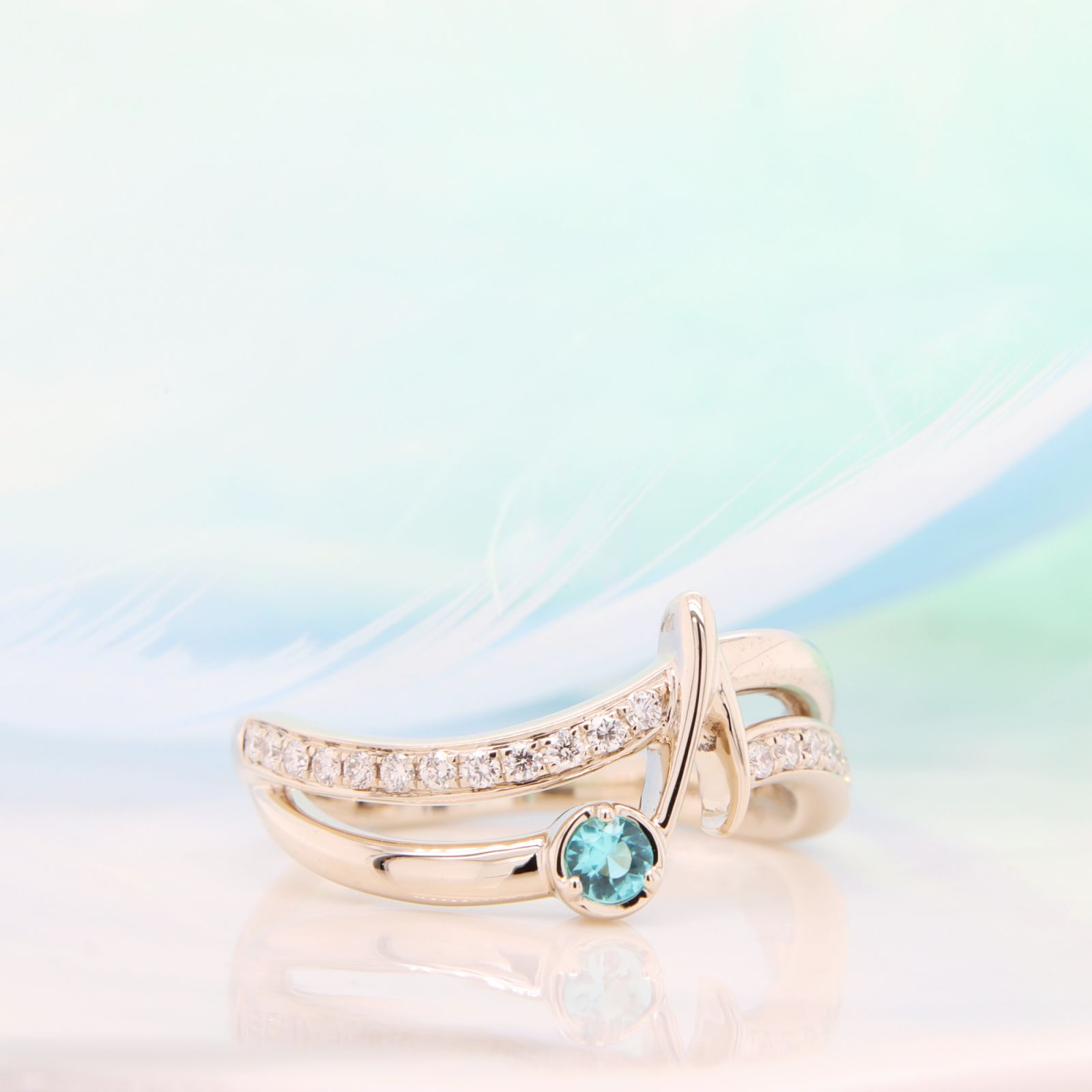 GIOIA Fine Jewellery Paraiba Tourmaline Proposal Ring
