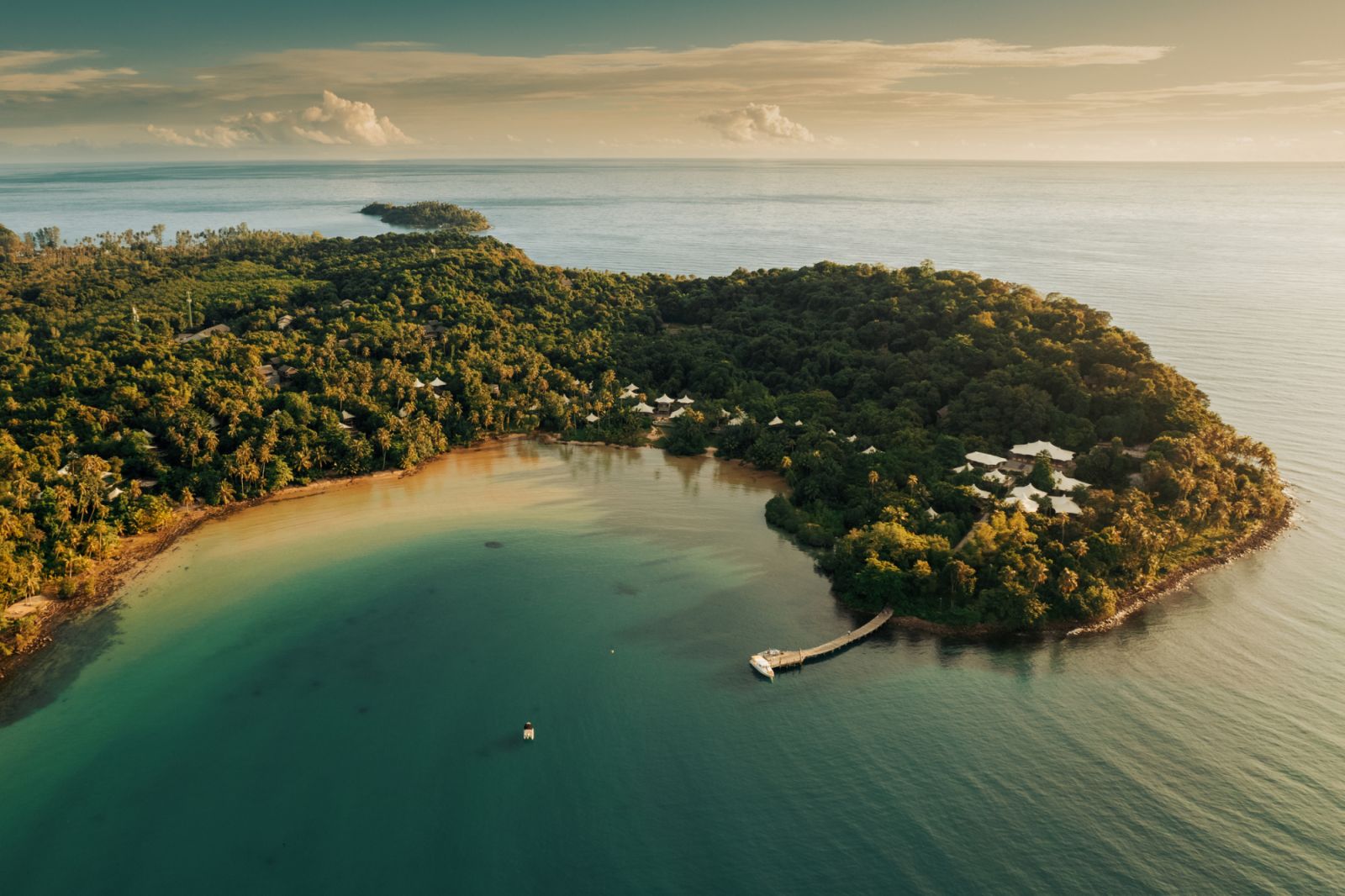 Aerial view of Soneva Kiri