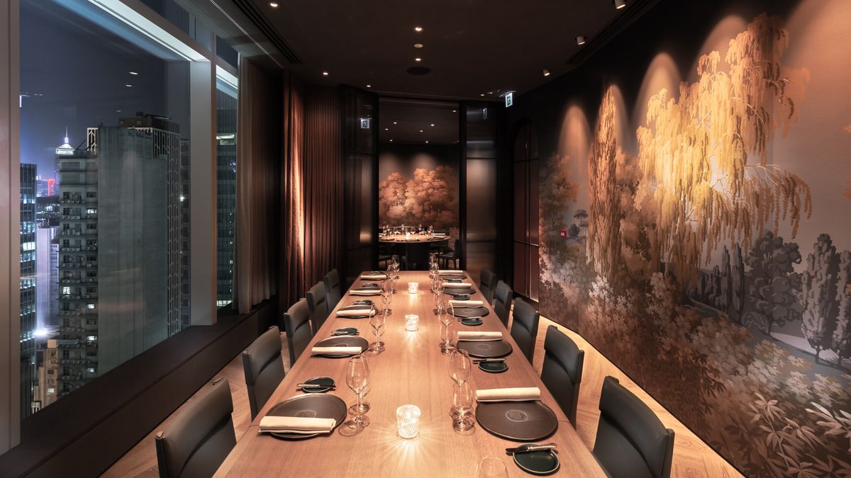 Combined private dining rooms at Arbor