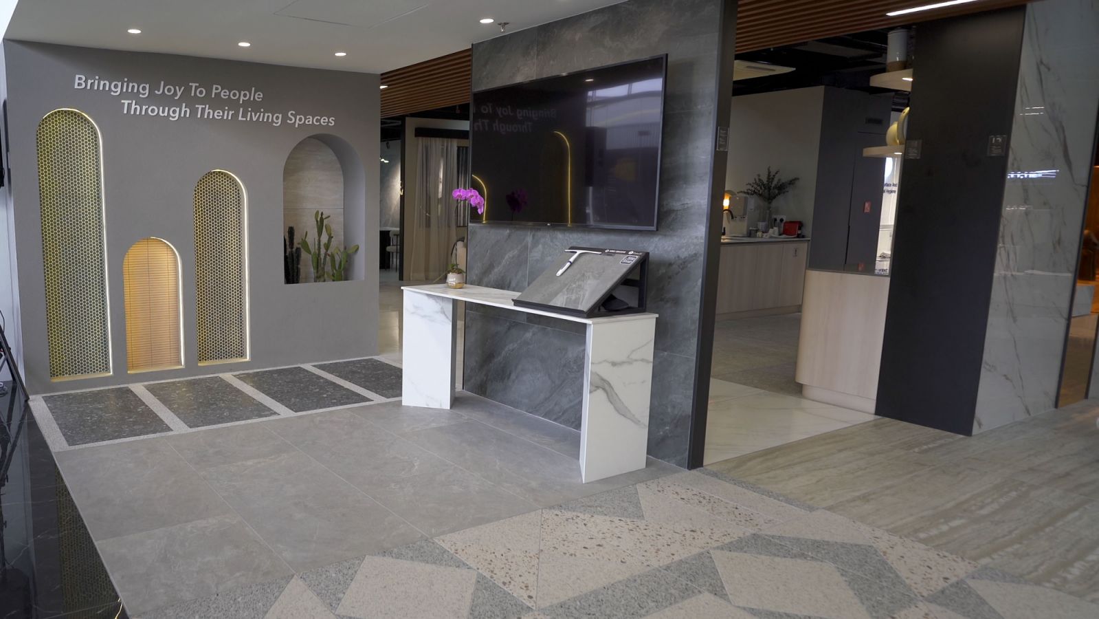 Immersive decision-making process is also available at the showroom