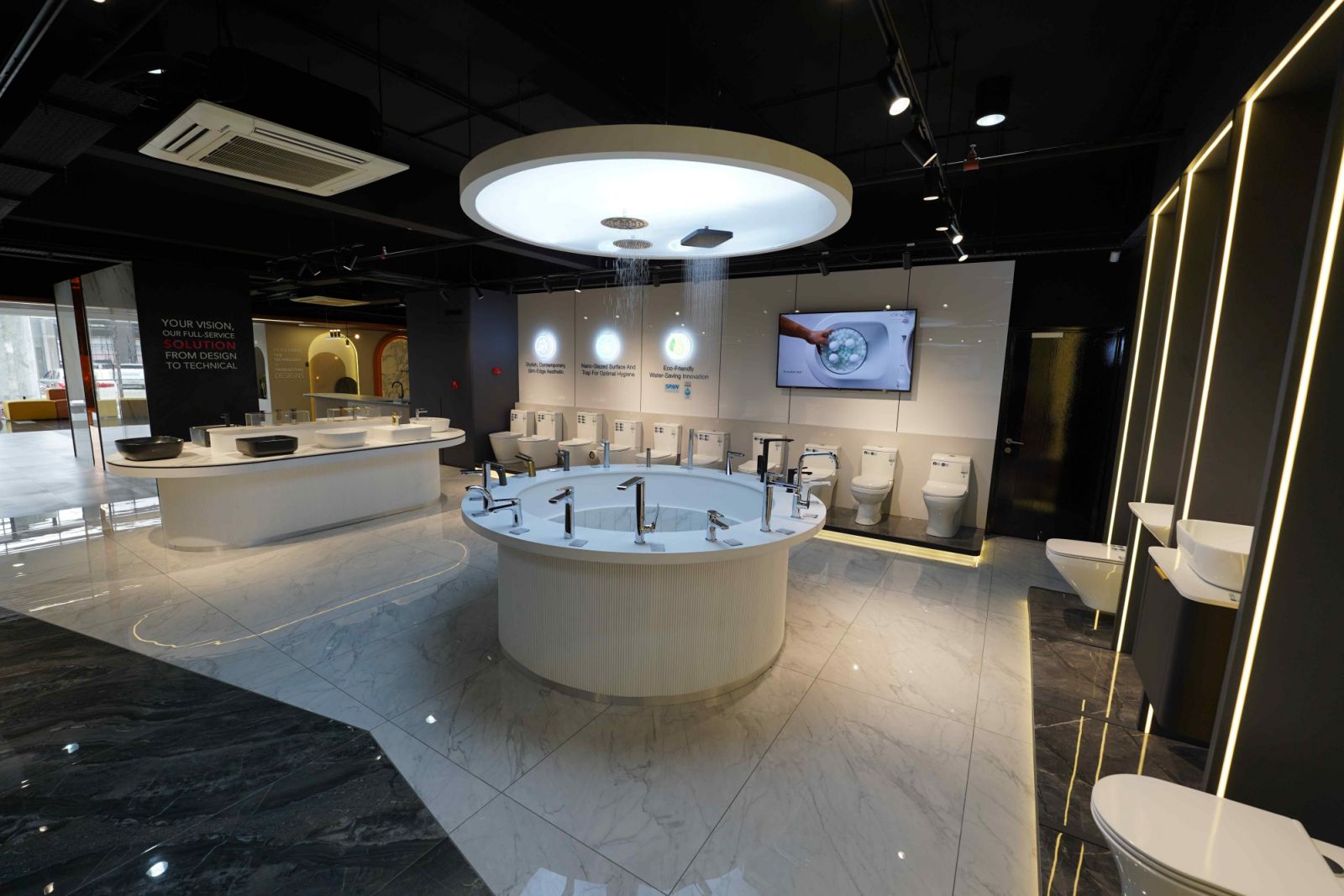 Stones can be customised into tabletops, kitchen countertops, backsplashes, and other decorative elements