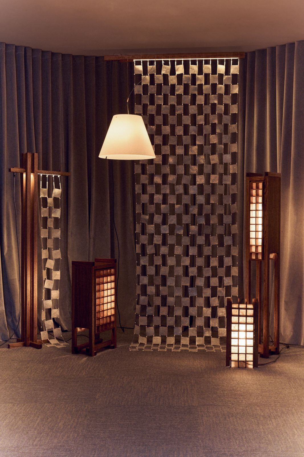 John Gatip's capiz furniture on display at Melbourne Design Week (Photo: JM Tubera)