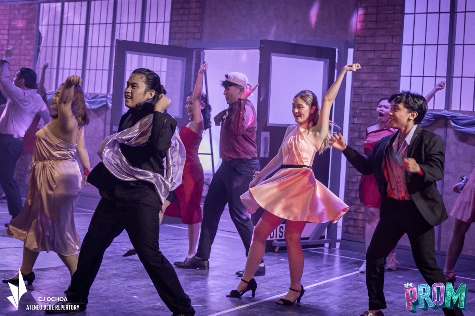 The ensemble on stage (Photo: CJ Ochoa/Ateneo Blue Repertory)