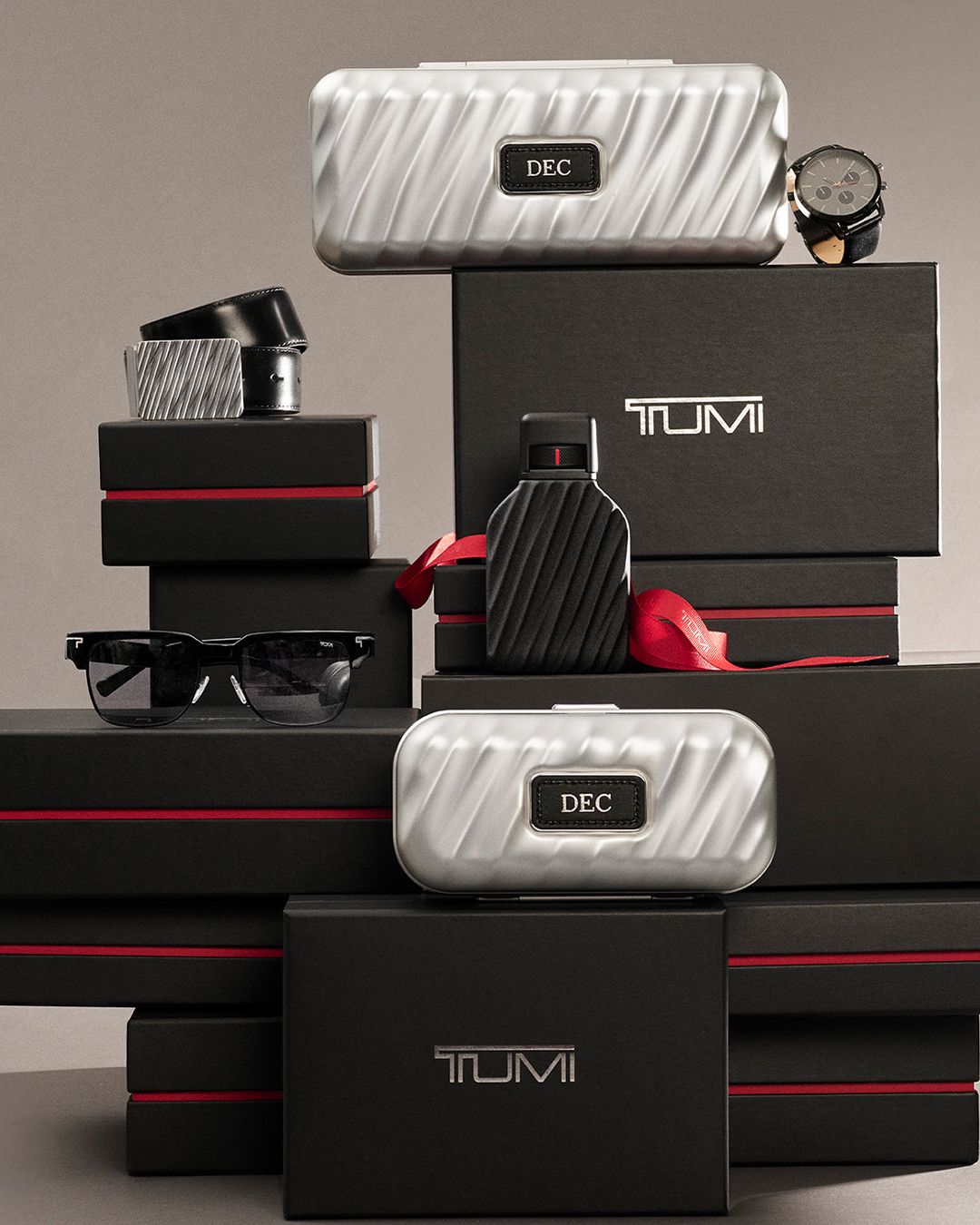 19 Degree Aluminium Sunglass Case and Travel Watch Case in silver