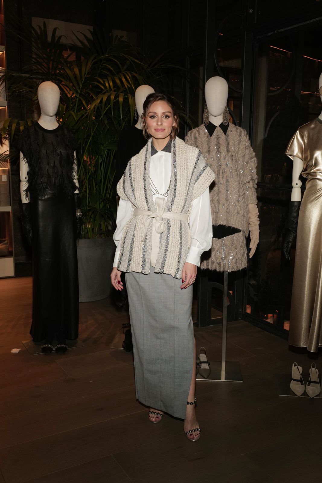 MILAN, ITALY - FEBRUARY 21: Olivia Palermo attends the Brunello Cucinelli Fall-Winter 2024-2025 Women Collection Presentation during the Milan Fashion Week Womenswear Fall/Winter 2024-2025 on February 21, 2024 in Milan, Italy. (Photo by Claudio Lavenia/Getty Images for Brunello Cucinelli)