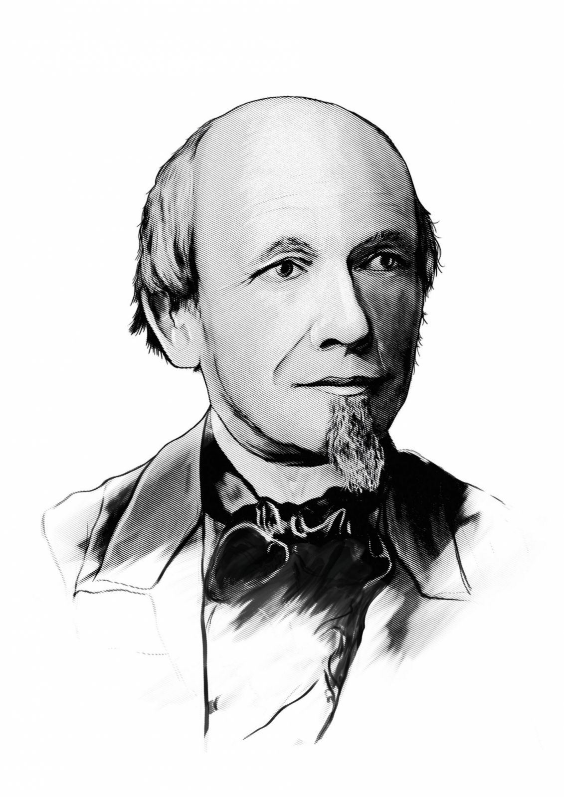 Illustration portrait of Ferdinand Adolph Lange