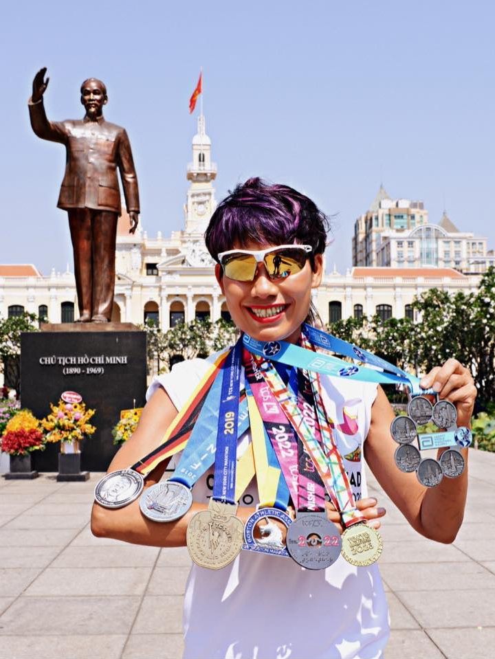 Nguyễn Tiểu Phương, vận động viên chạy bộ chinh phục World Marathon Majors