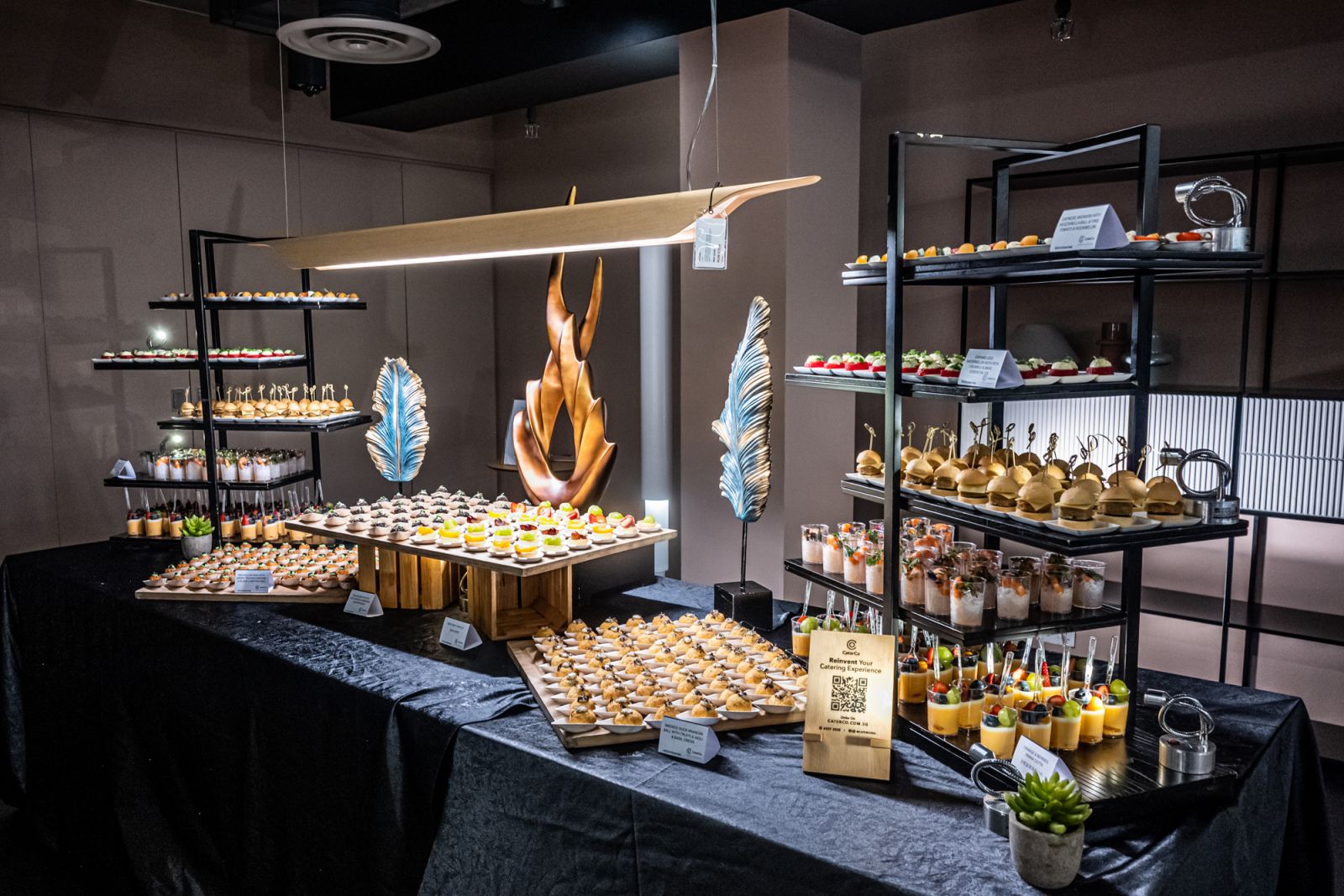 The canapé selection
