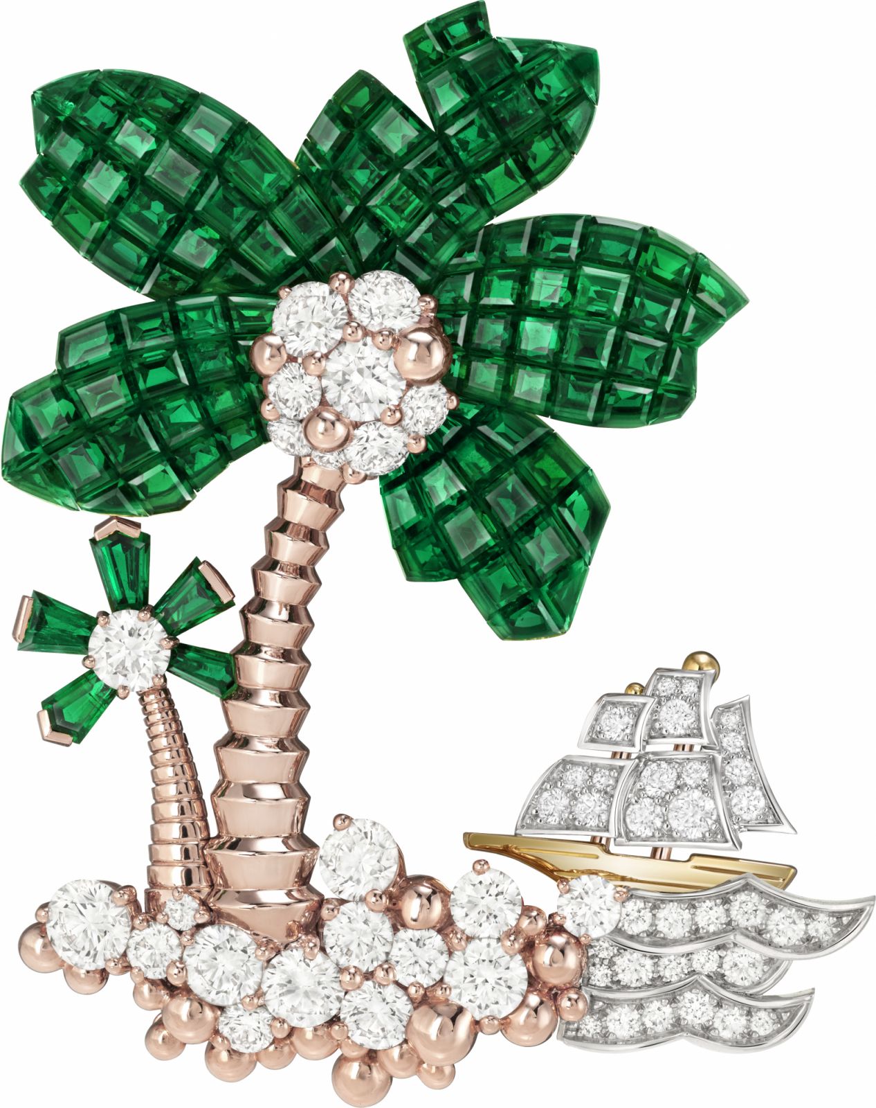 梵克雅寶把世界名著《金銀島》的海盜、寶藏和貝殼美人魚都變成可愛珠寶