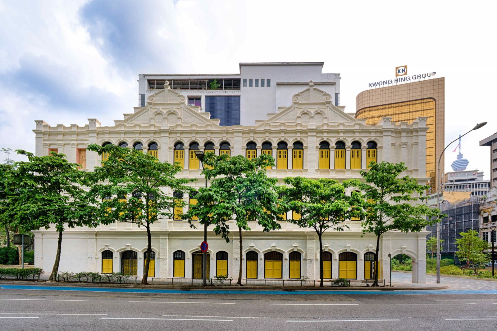 Classicism style shophouses in Kuala Lumpur’s Old Market Square (Medan Pasar)