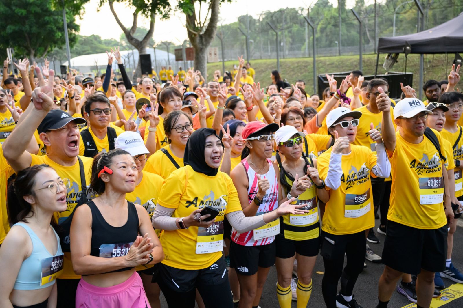 The Yellow Ribbon Prison Run, the organisation’s annual flagship event inside the Changi Prison Complex (Photo: Facebook/ Yellow Ribbon Singapore)