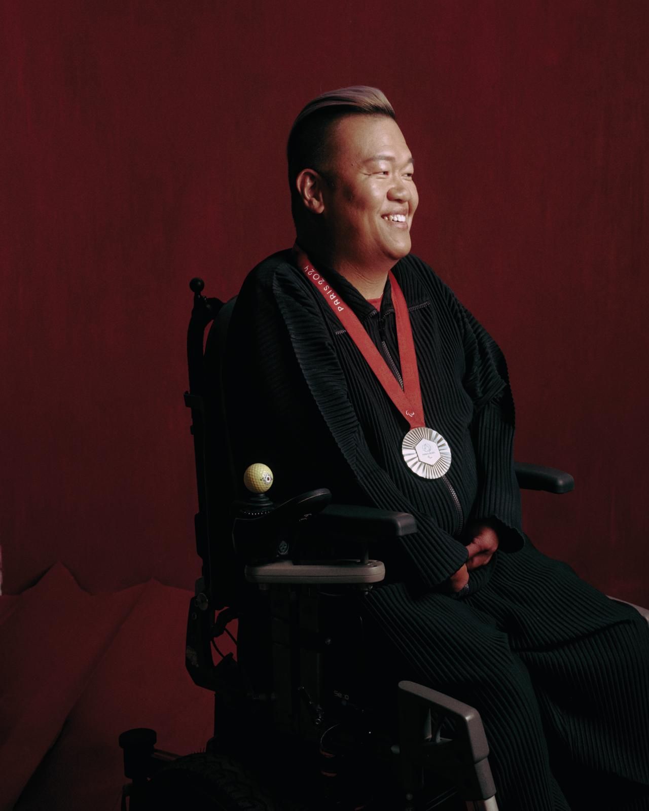 Six-time Paralympian Leung Yuk-wing won a silver medal in the mixed pairs BC4 event at the Paris 2024 Paralympics (Photo: Issac Lam)