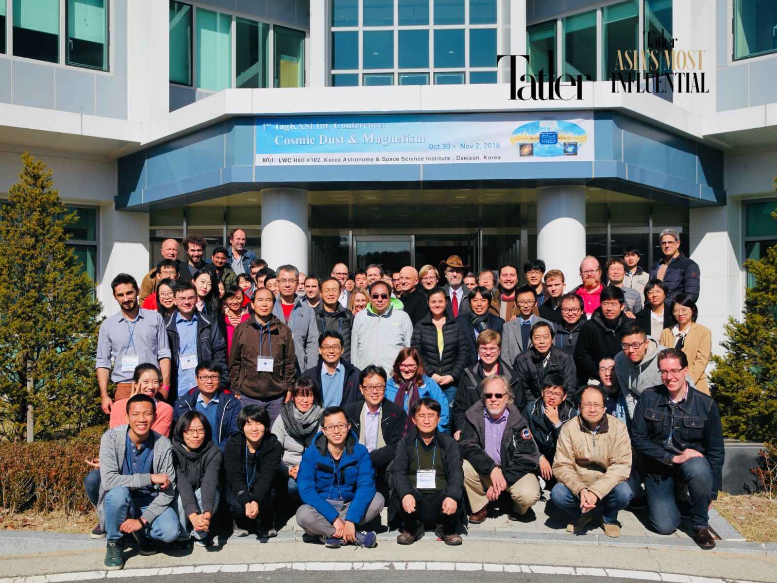 Delegates attending the international scientific conference in Korea organized by Associate Professor Hoang Chi Thiem in 2018