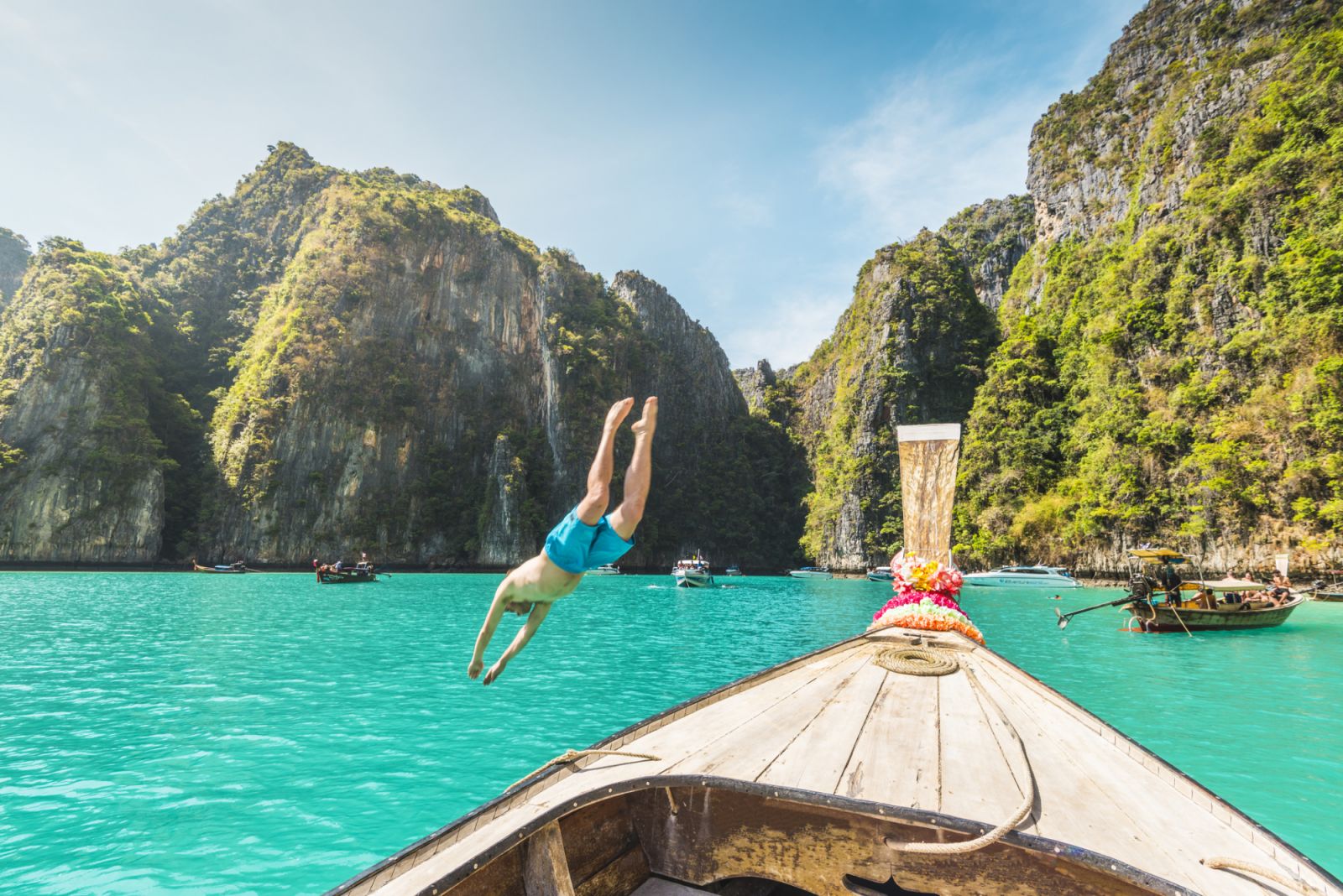Ao Pileh (Pileh Lagoon), Ko Phi Phi Leh, Krabi Province, Thailand.