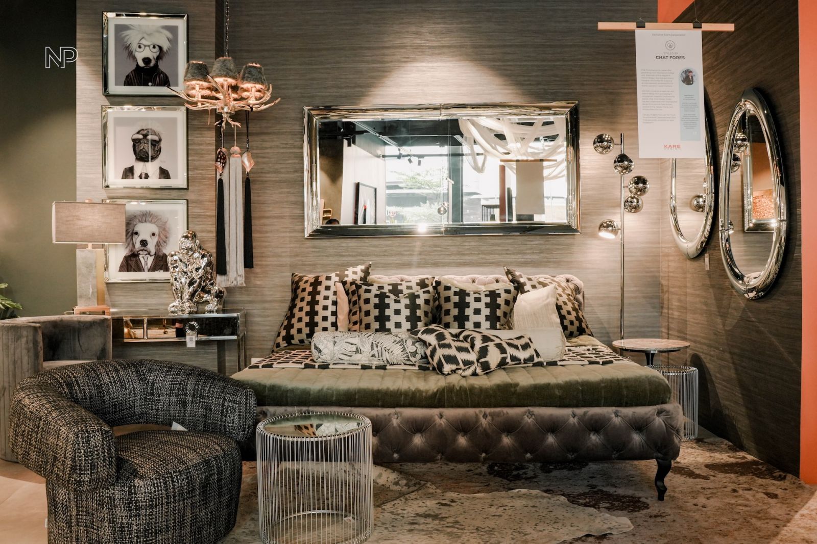 A bedroom designed by Chat Fores for Kare's newest branch in Garden Towers, Makati