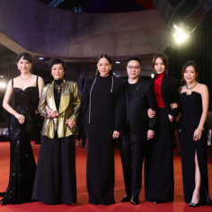 金馬獎紅毯上《女兒的女兒》劇組登場讓人留下非常深刻的印象。(Photo: 金馬影展TGFHH臉書)