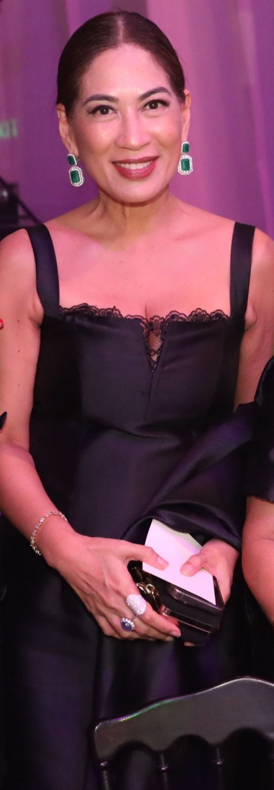 Techie Hagedorn wearing a dress by Inno Sotto