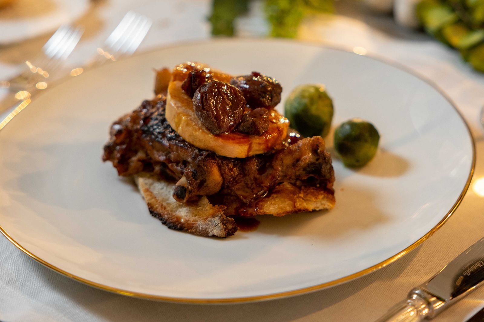 The main course at a dinner in Manila