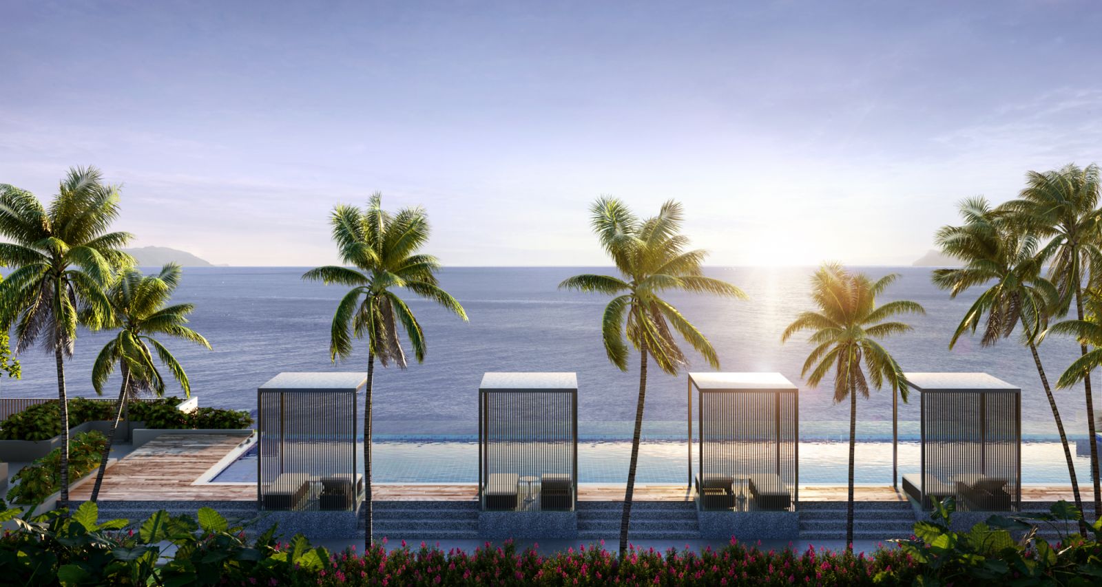A refreshing dip every morning by the beachfront pool (Artist’s impression)