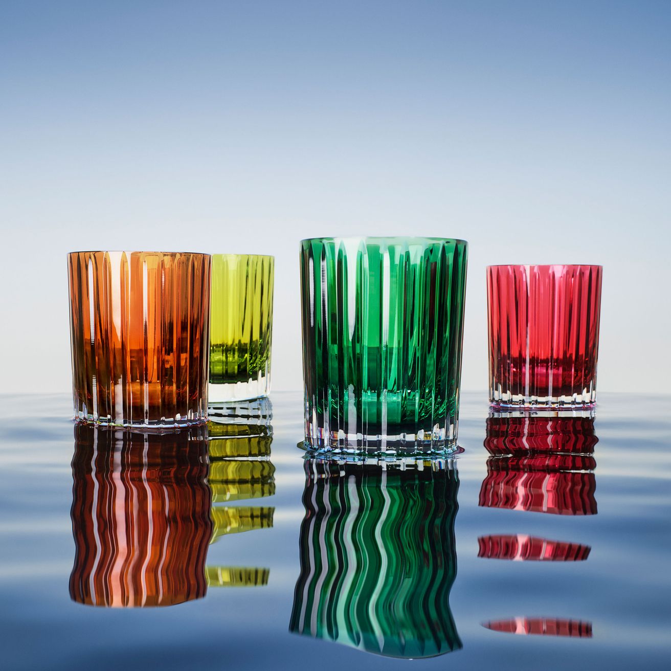 Harmonie tumblers 'Colours of Joy' set by Baccarat (Photo: Baccarat)