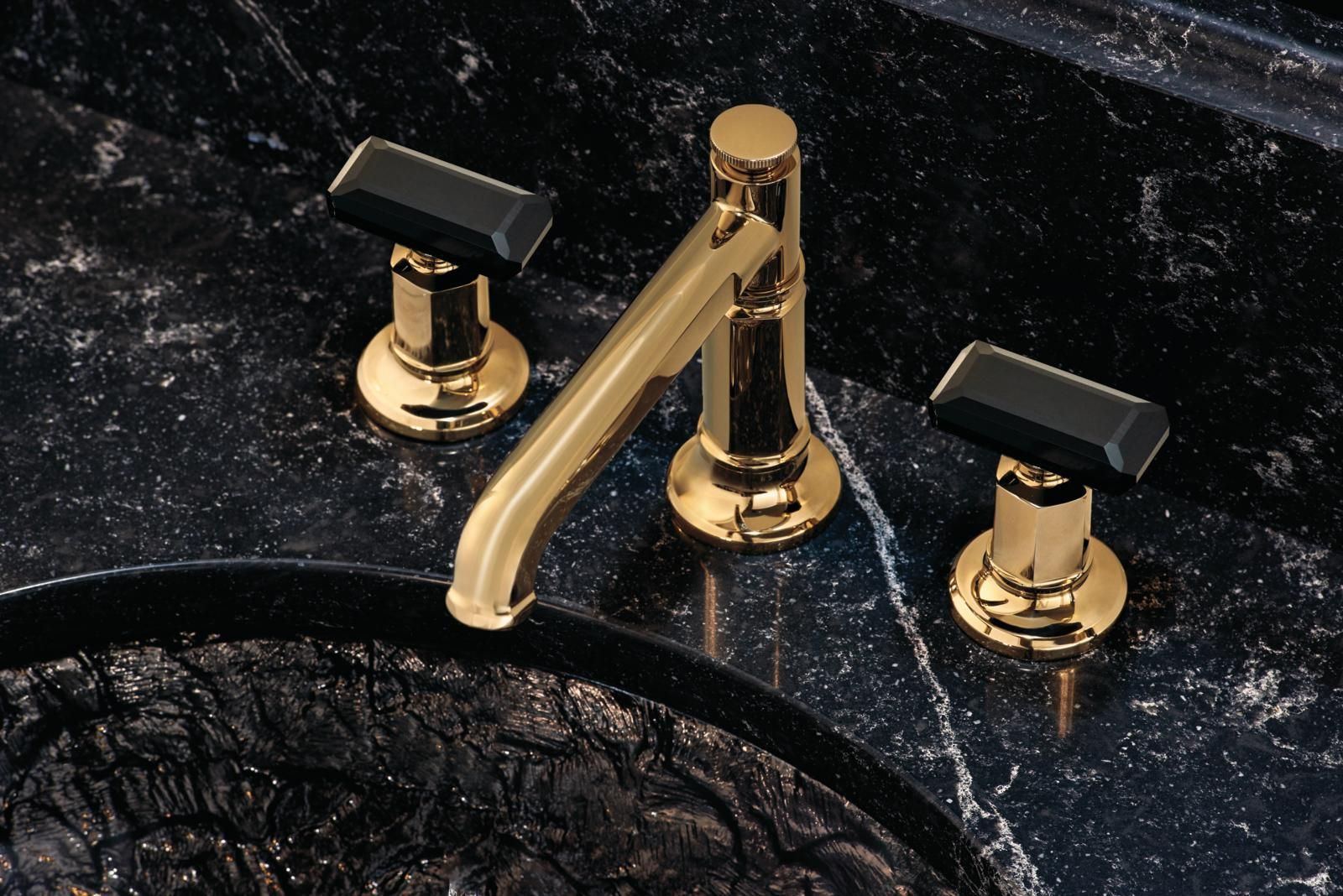 Widespread Lavatory Faucet with Arc Spout (Photo: Brizo)