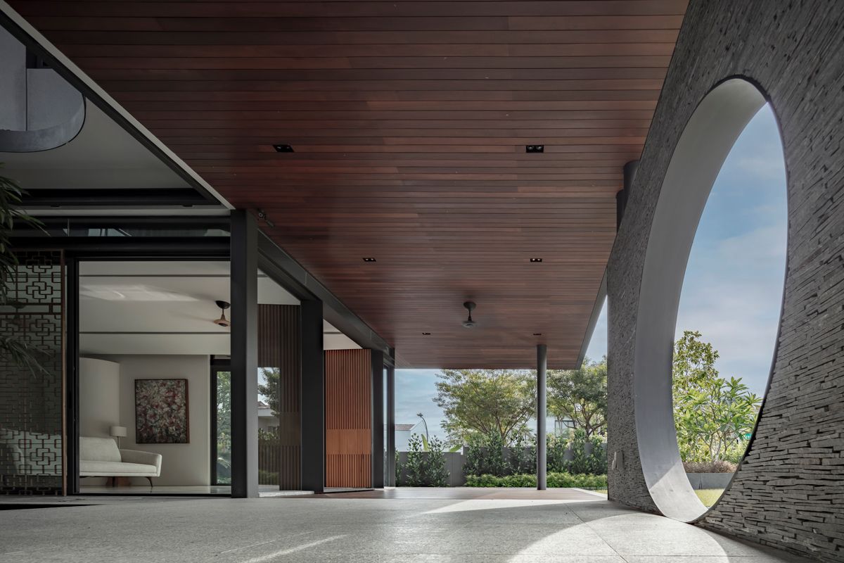 The Bukit Timah home’s permeable indoor-outdoor connection