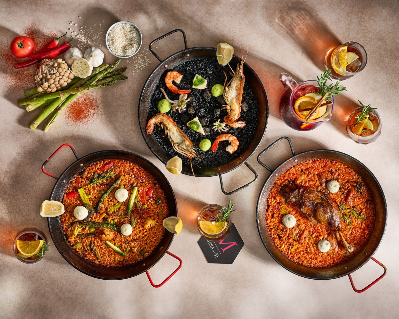 Plates from Mesa On 51, a new restaurant opened by The Marini’s Group (Photo: Mesa On 51)