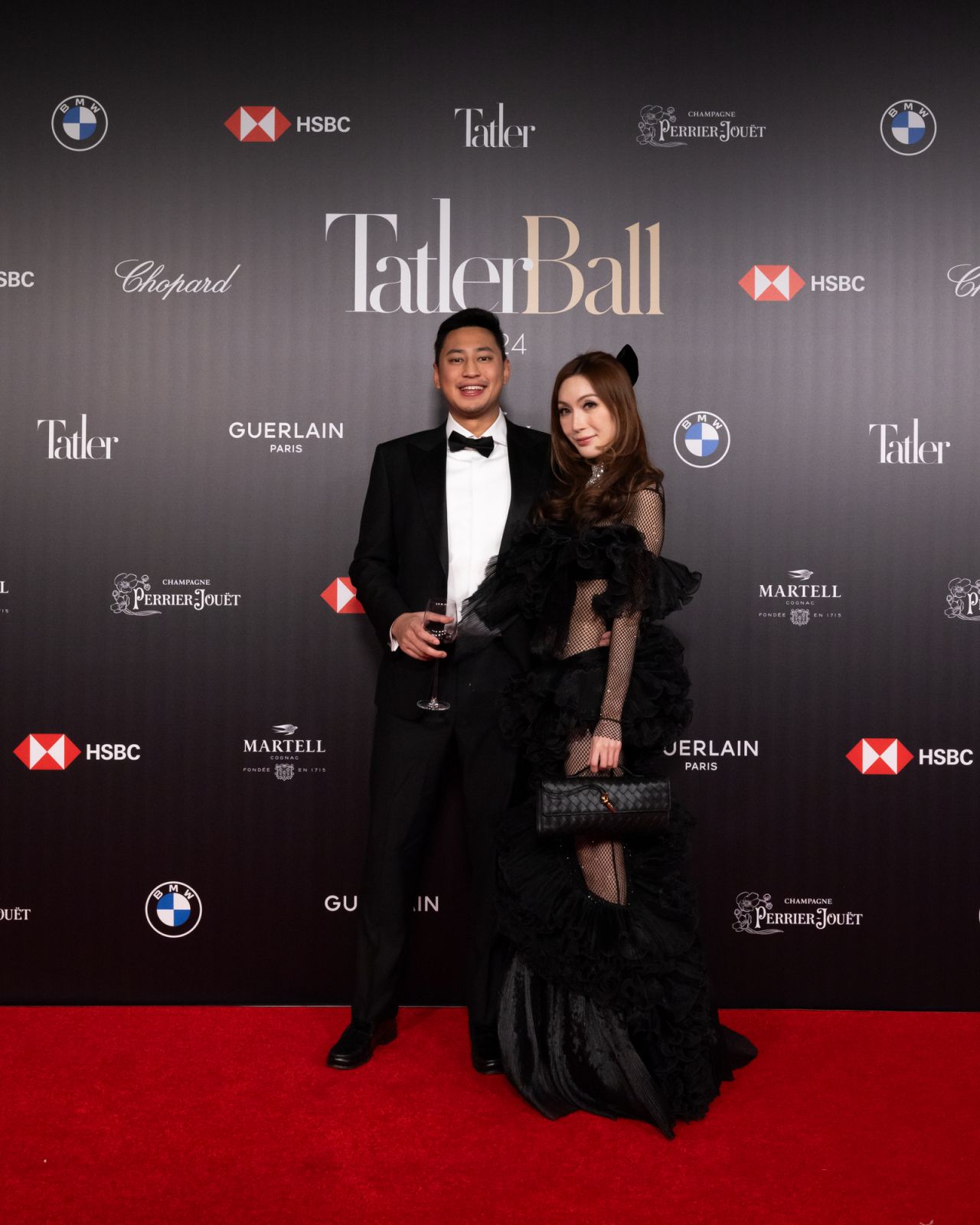Aaron Kung and Beatrice Ho at Tatler Ball 2024 (Photo: Tatler Hong Kong / Timothy Ma)